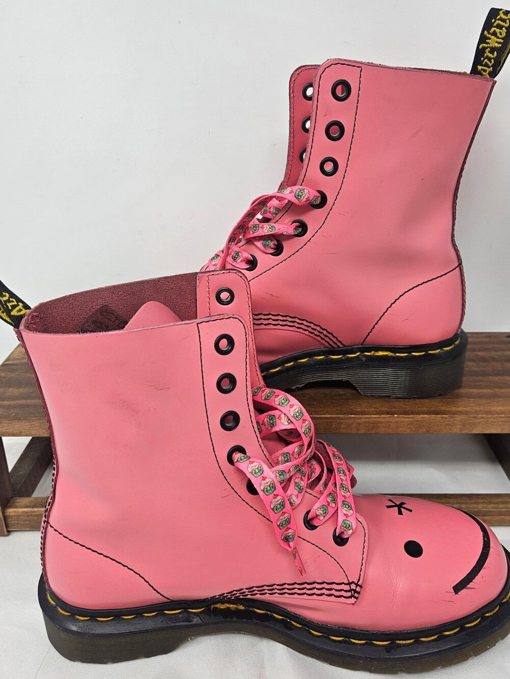 Dr. Martens Hincky Acid Pink Boots Womens 8
